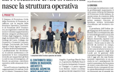 LA PROTEZIONE CIVILE SI RAFFORZA NASCE LA STRUTTURA OPERATIVA