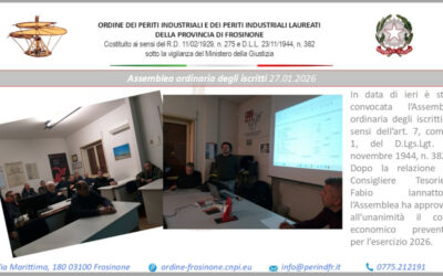 27.01.2026 – Assemblea ordinaria degli iscritti –