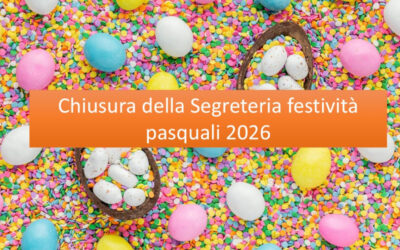 Chiusura delle festività pasquali 2026