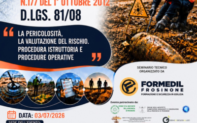 03.07.2026 – Seminario – La Bonifica dagli Ordigni Bellici