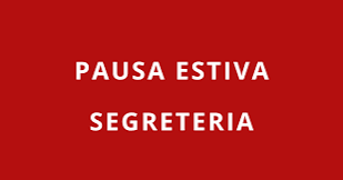 CHIUSURA ESTIVA SEGRETERIA 2026